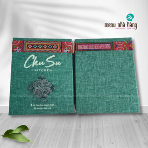 mẫu in menu bìa vải đẹp