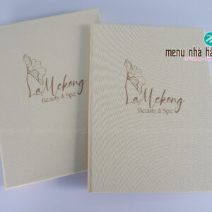 In ấn menu bìa vải
