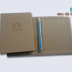 Mẫu thiết kế menu bìa còng