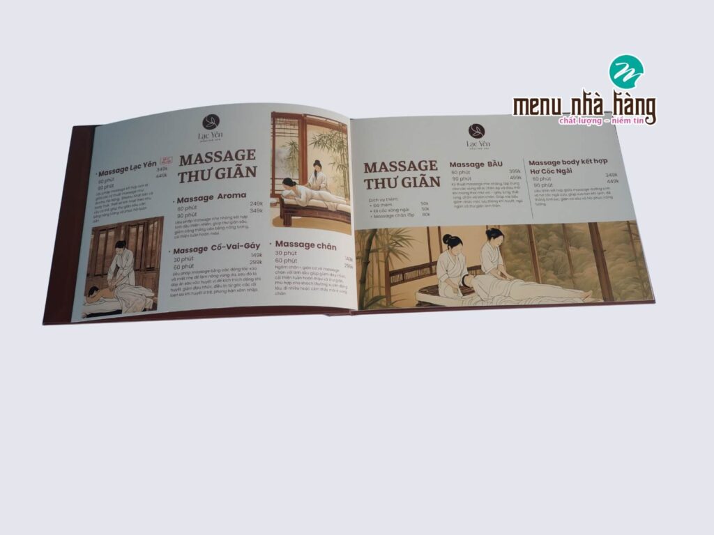 Menu spa làm đẹp