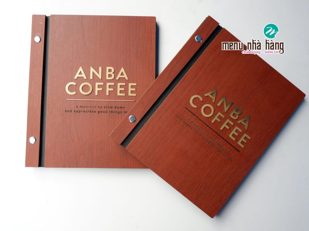 Mẫu menu đẹp cho quán cafe