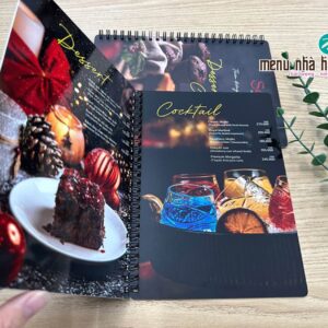 Mẫu menu nhựa chống nước