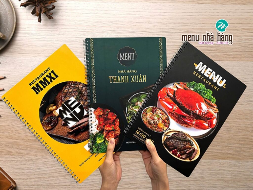 Mẫu menu chống nước cho các quán nhậu