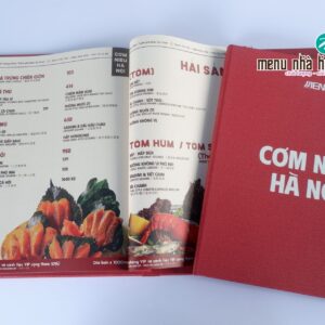 Thiết kế menu nhà hàng đẹp