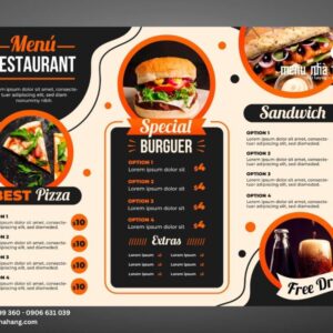 Làm menu bìa cứng