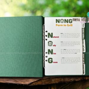 menu nhà hàng Nong Farm to Grill