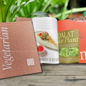 In ấn menu bìa vải