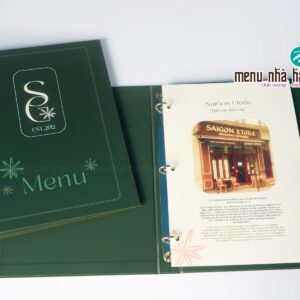 các mẫu menu nhà hàng đẹp, ấn tượng