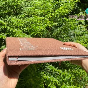 Mẫu menu bằng bìa vải