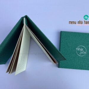 Menu bìa vải Nhật Yên
