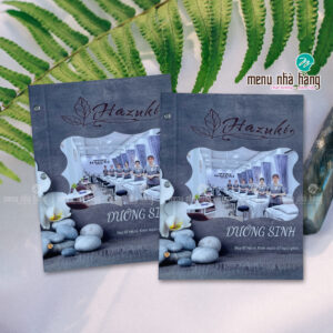 In menu spa đẹp, ấn tượng