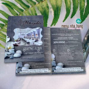 Thiết kế menu spa đẹp
