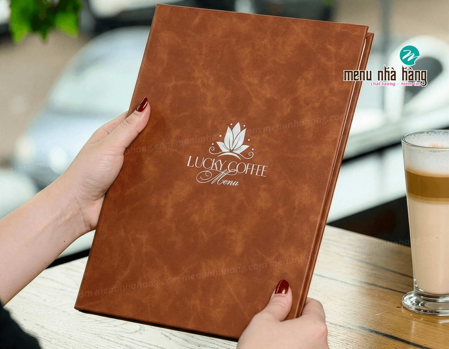 mẫu menu sang trọng cho quán cafe