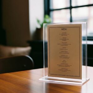 In menu mica bền, đẹp