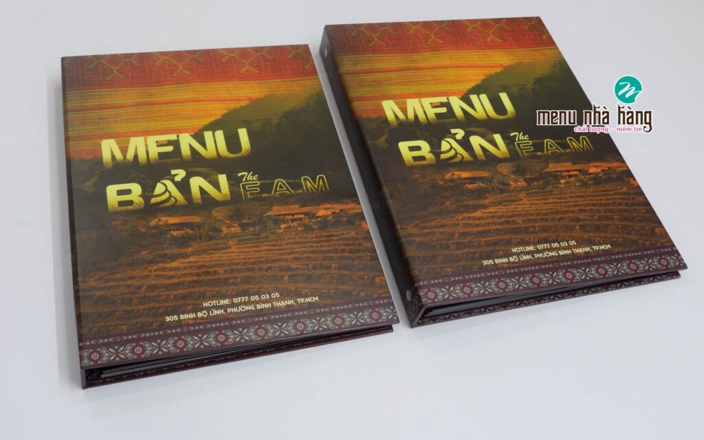 mẫu menu nhà hàng tây bắc đẹp