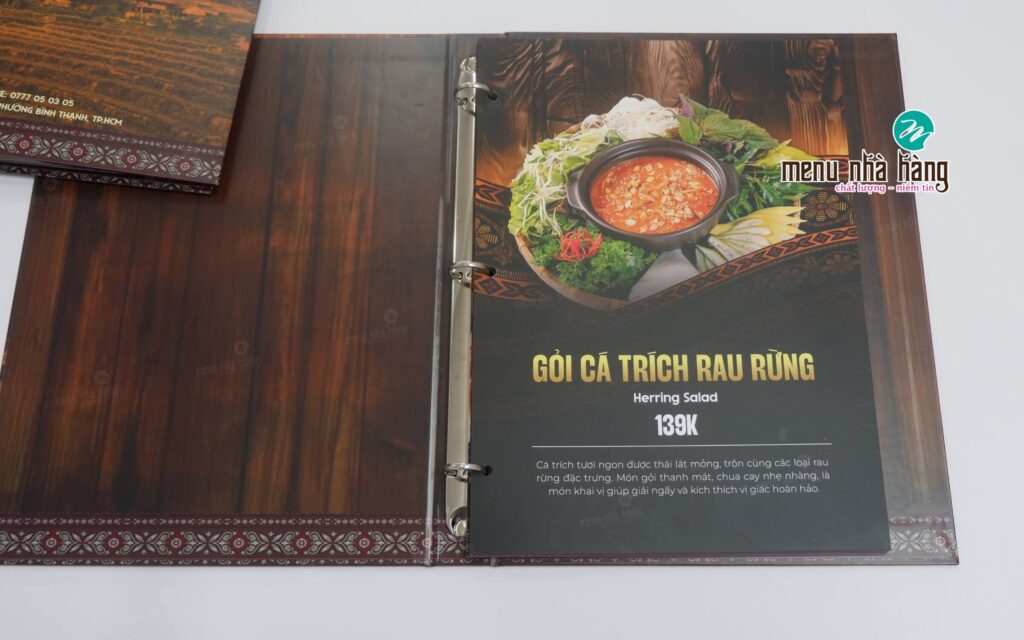 mẫu menu tây bắc