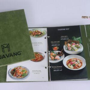 mẫu thiết kế menu nhà hàng mùa vàng