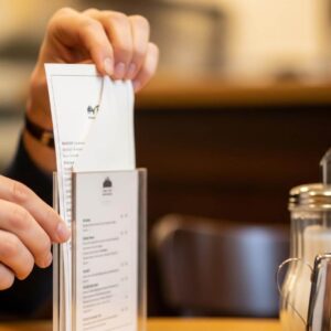 Menu mica/tent card mica