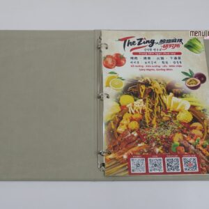Thiết kế menu nhà hàng bằng bìa cứng