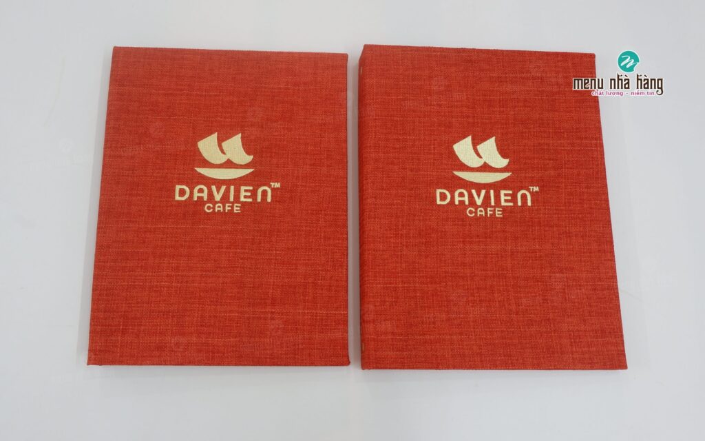 In menu quán cafe Davien