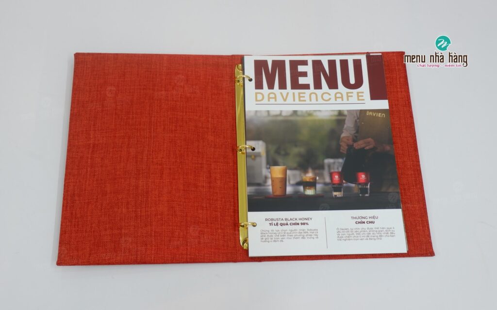Thiết kế, in ấn ruột menu chắc chắn bền màu