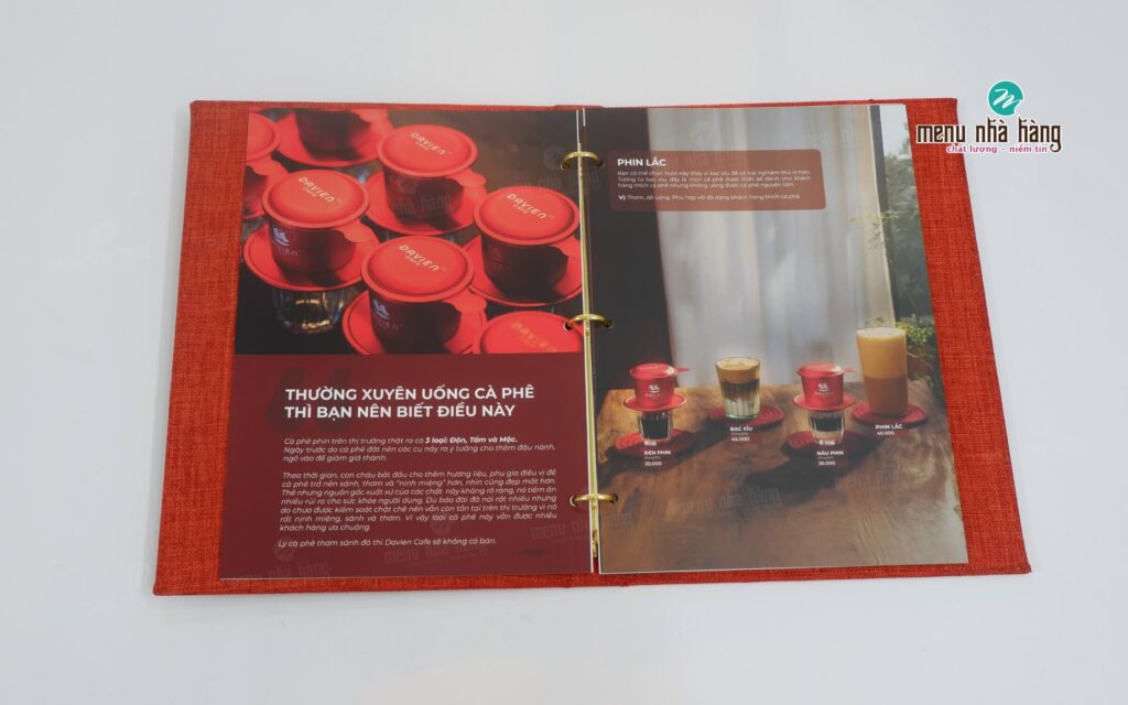 Thiết kế, in ấn ruột menu chắc chắn bền màu