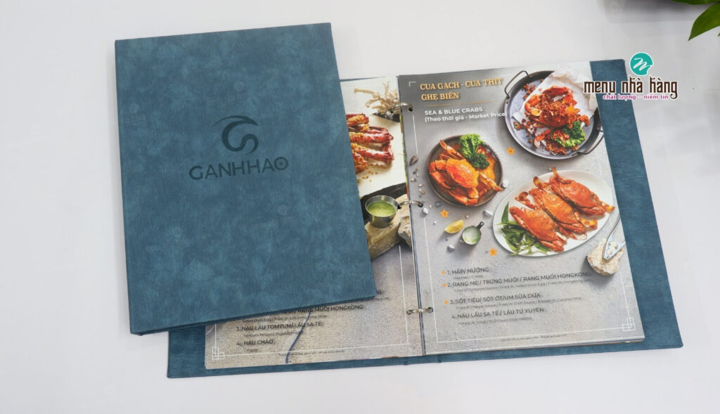 Làm menu bằng bìa da