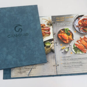 Làm menu bằng bìa da