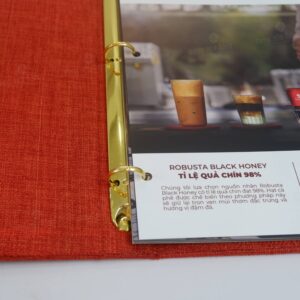 Mẫu thiết kế bên trong cuốn menu Davien