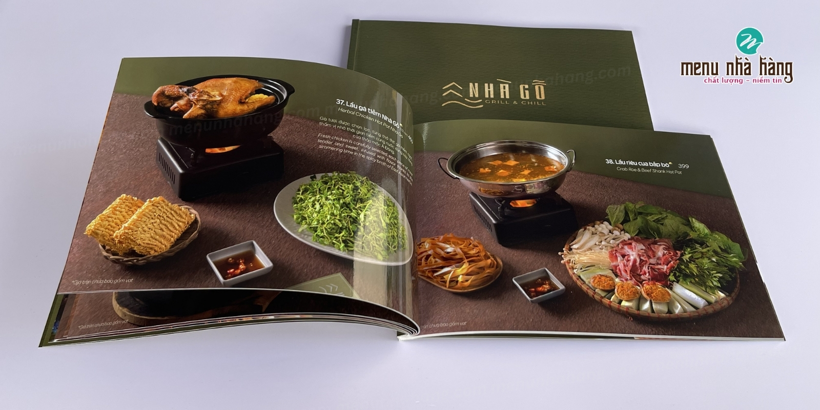 Kích thước menu ngang