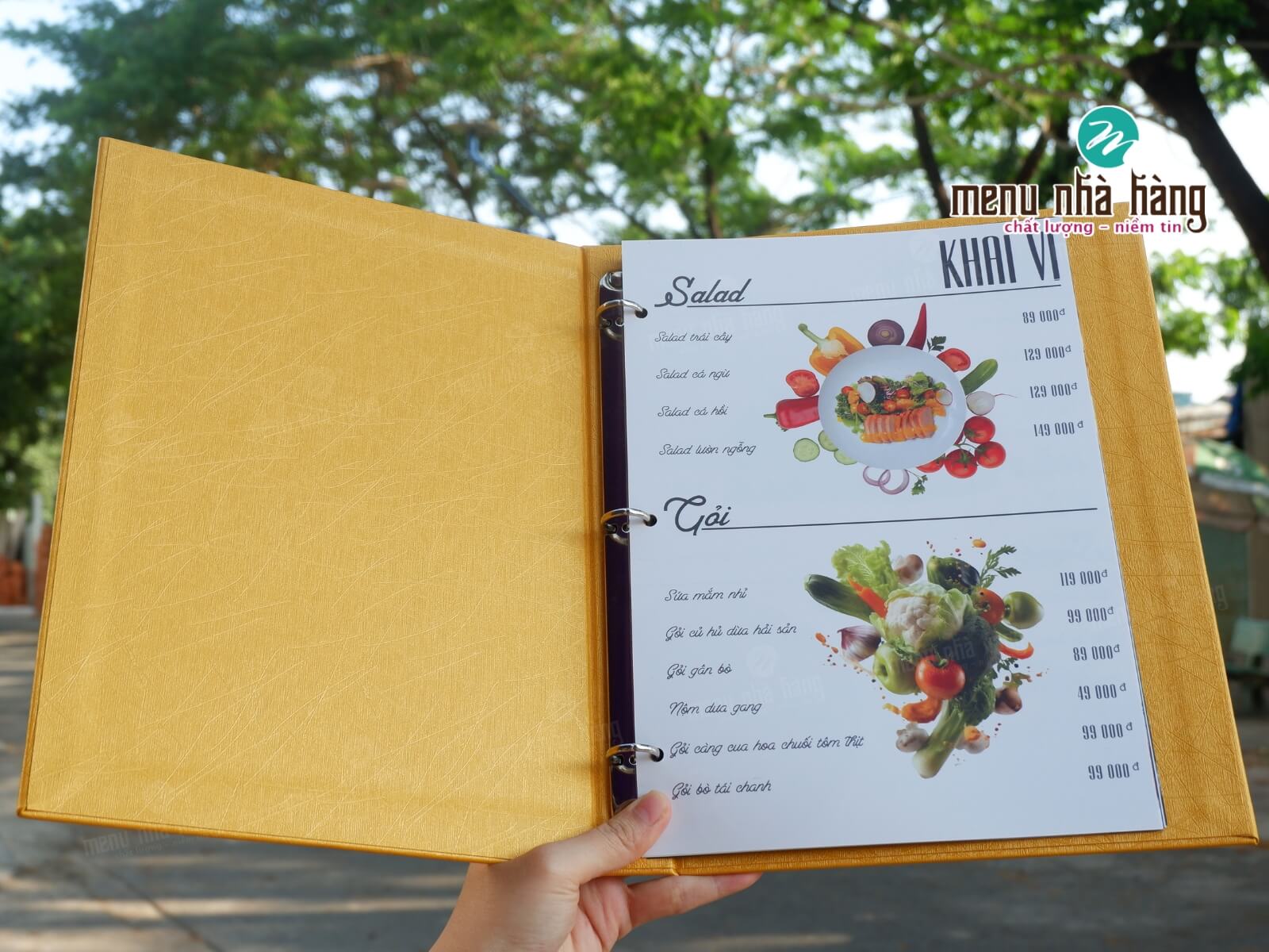 Nhu cầu tìm kiếm địa chỉ in menu đẹp hcm