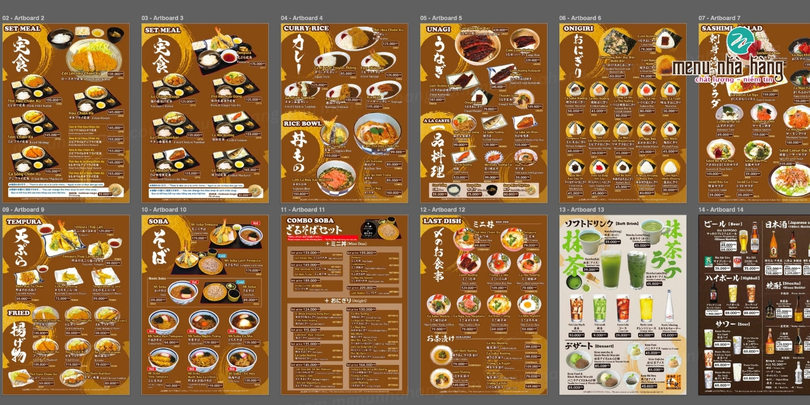 kích thước menu a4
