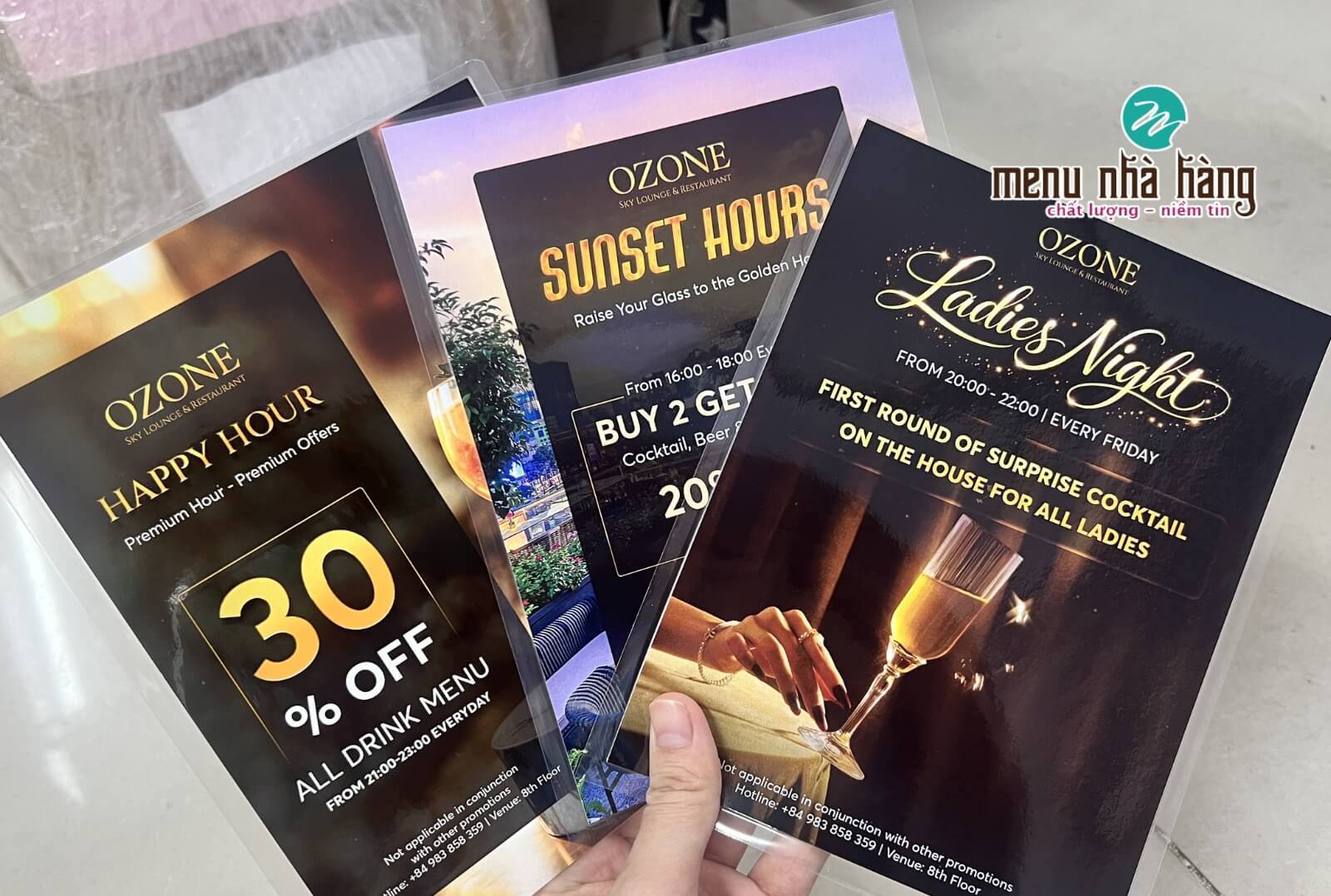 menu ép plastic đẹp