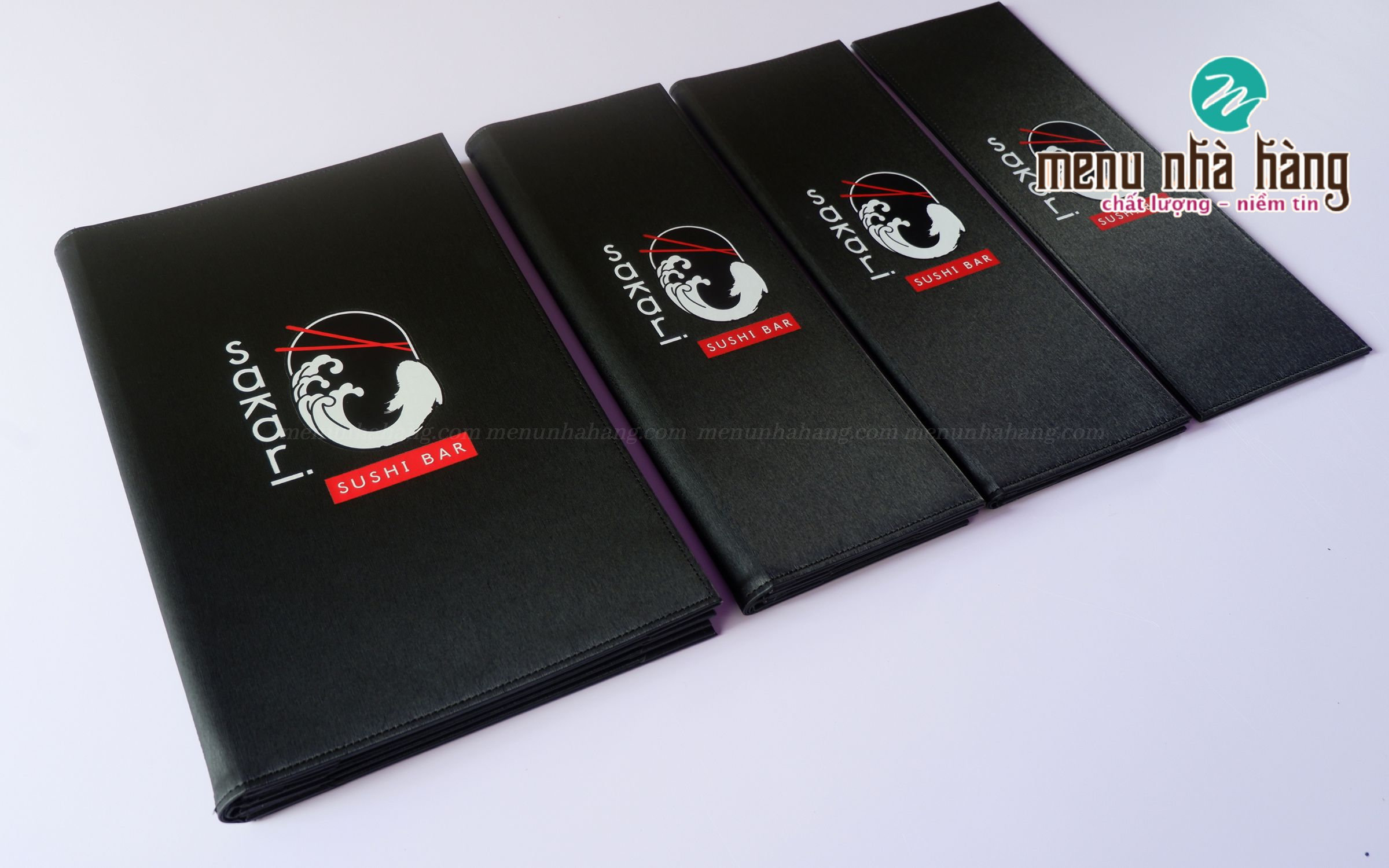 Đa dạng kích thước in menu nhà hàng