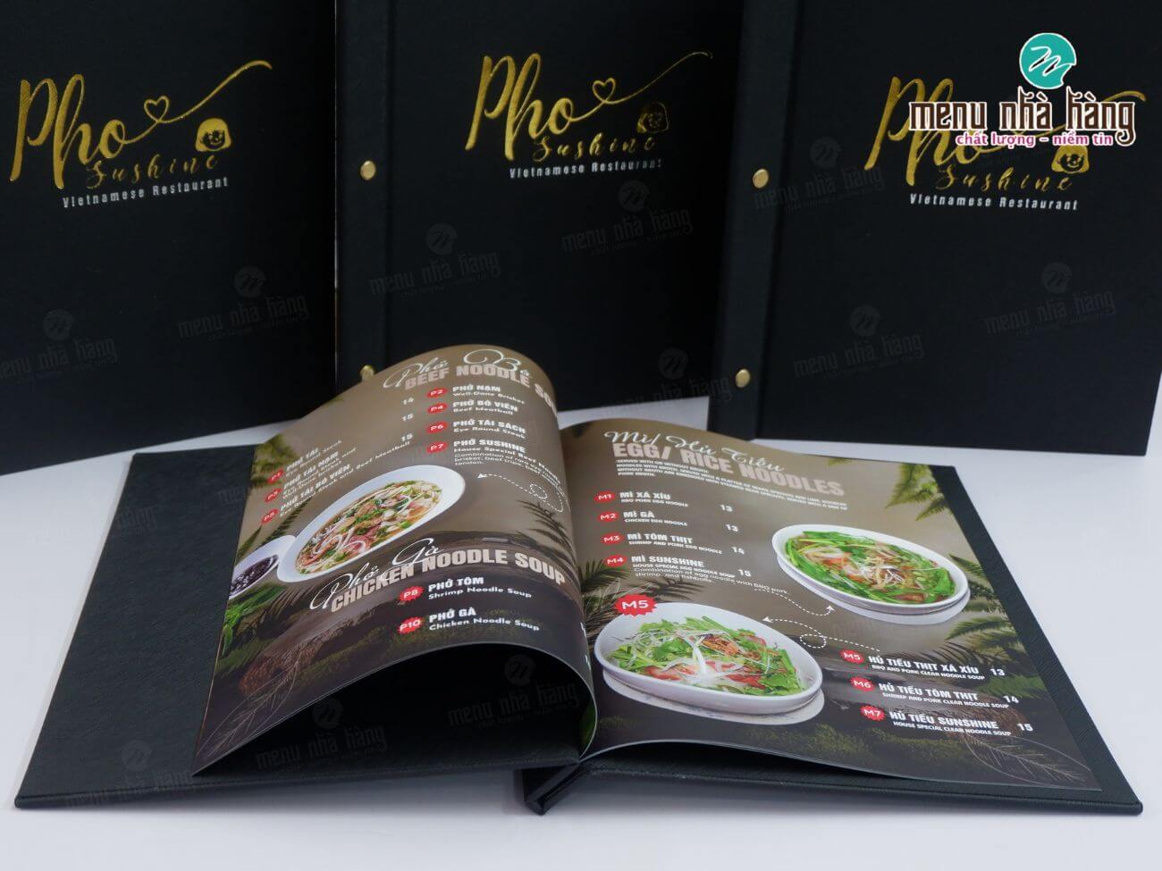 Mẫu thiết kế in menu theo yêu cầu