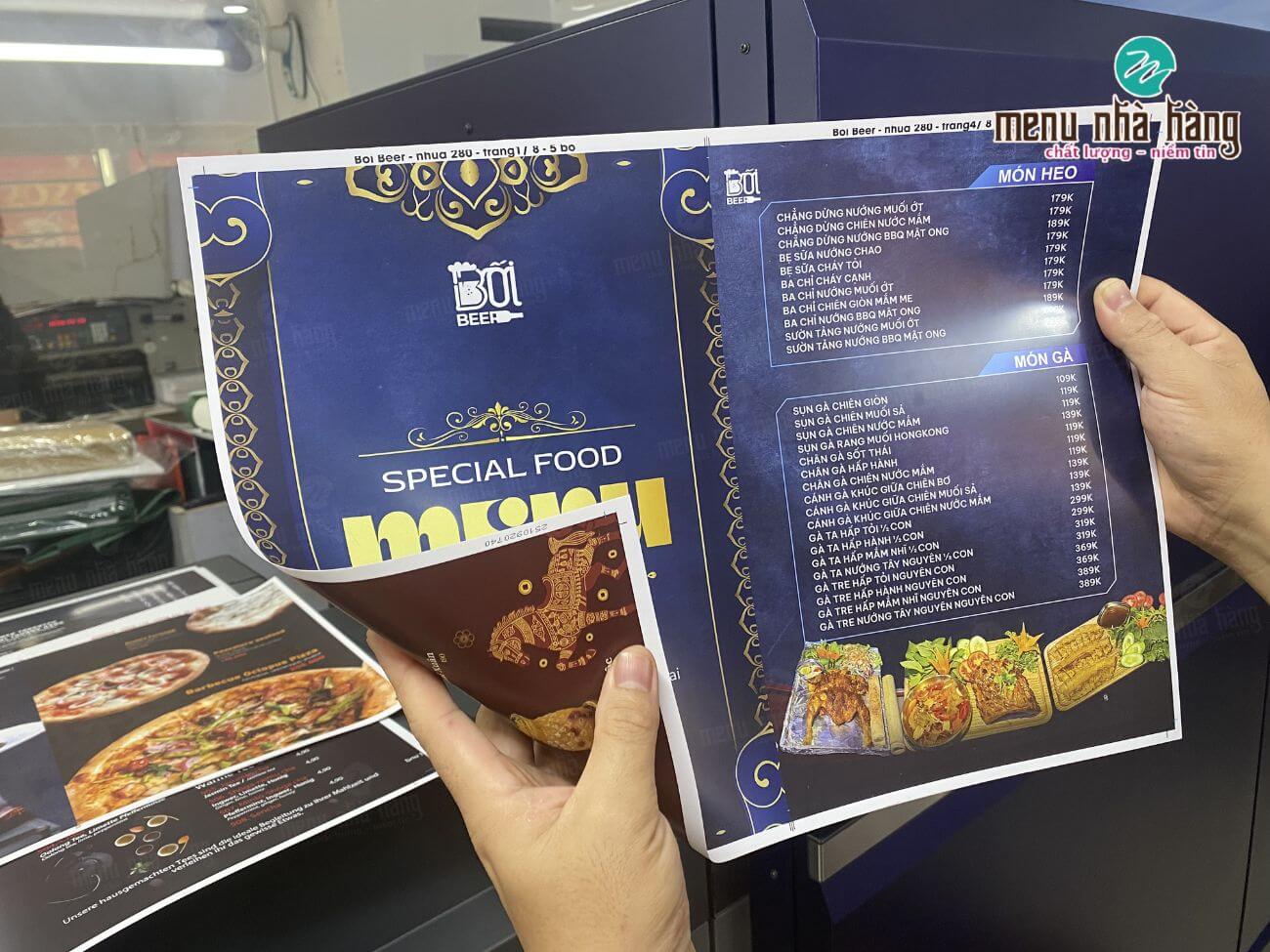 Mẫu in giấy nhựa 280gsm