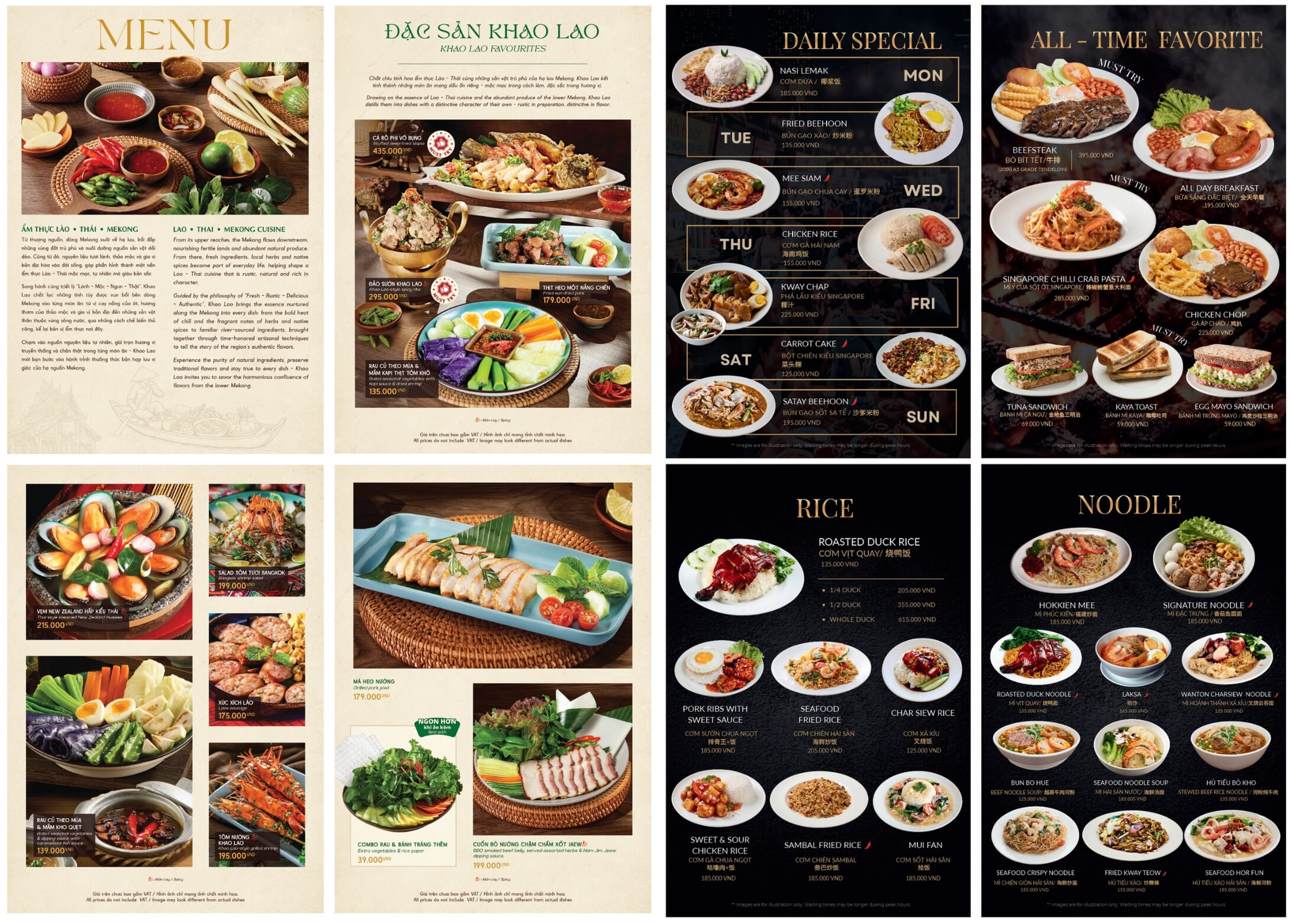 Mẫu thiết kế menu tphcm đẹp cho nhà hàng, quán ăn