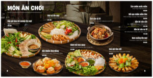 Thiết kế menu theo yêu cầu, đẹp
